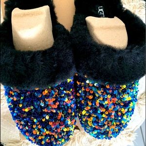 Ugg Sequin Slippers Size 10 New